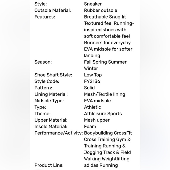 NIB ADIDAS SWIFT RUN X WOMEN’S PINK WHITE BLACK ATHLETIC SNEAKERS EVA MIDSOLE - Picture 8 of 12